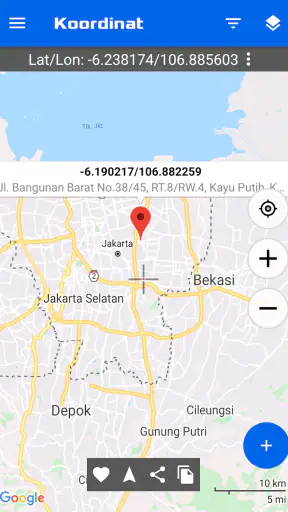 Koordinat GPS: Lintang Bujur