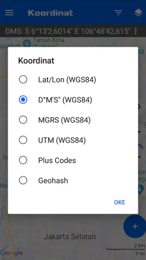 Koordinat GPS: Lintang Bujur