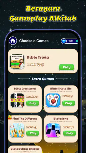 Kuis Alkitab: Games & Belajar
