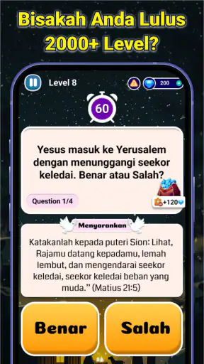 Kuis Alkitab: Games & Belajar