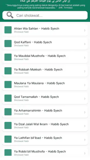 Kumpulan Teks Sholawat Nabi