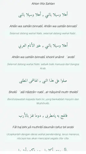 Kumpulan Teks Sholawat Nabi