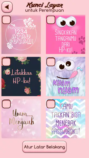 Kunci Layar untuk Perempuan