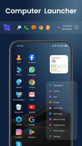 Launcher for Desktop Look