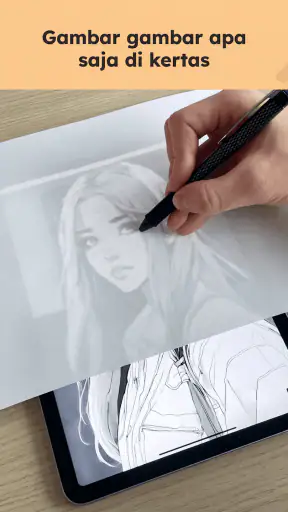 Lightbox draw - kertas kalkir