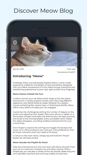 Mainan Kucing Game Suara Meow