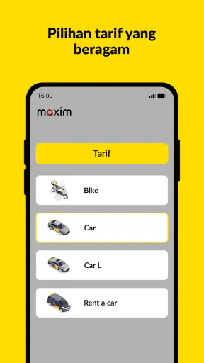 maxim - ojek, transportasi