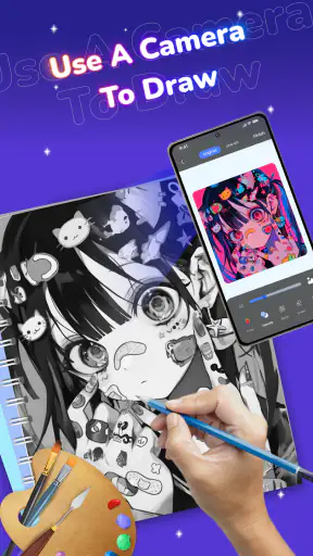 Menggambar Anime, AR Drawing