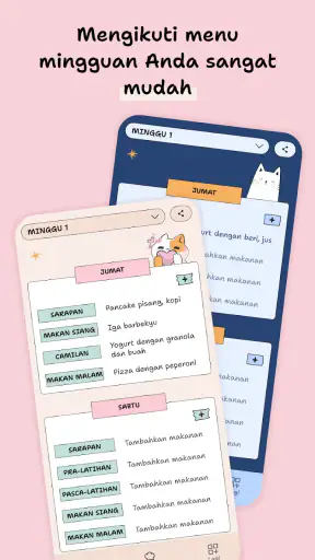 Menu Mingguan & Rencana Makan