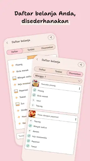 Menu Mingguan & Rencana Makan