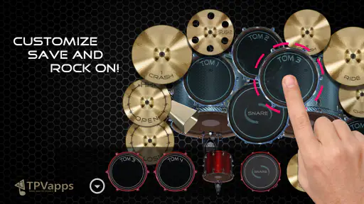 Metal Real Drum Set