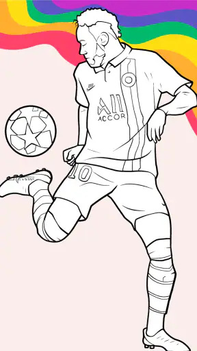 Mewarnai Pemain Sepak Bola
