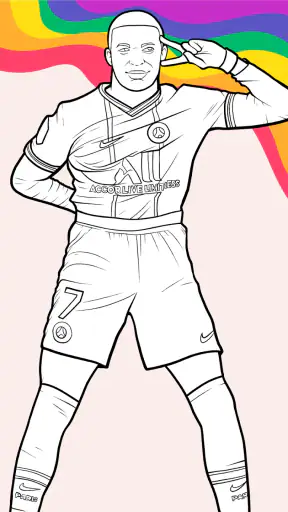 Mewarnai Pemain Sepak Bola