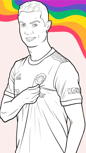 Mewarnai Pemain Sepak Bola