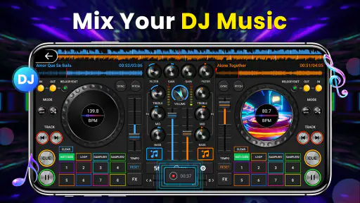 Mixer Musik DJ - Pemutar DJ 3D