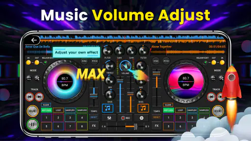 Mixer Musik DJ - Pemutar DJ 3D