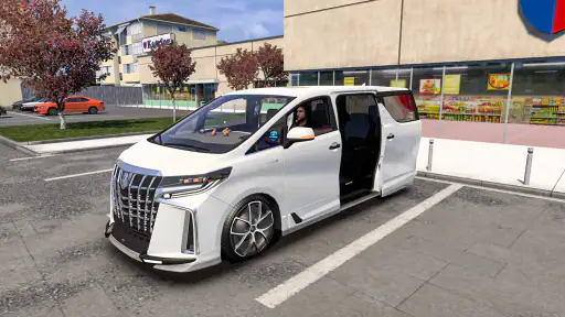 mobil kota modern mengemudi