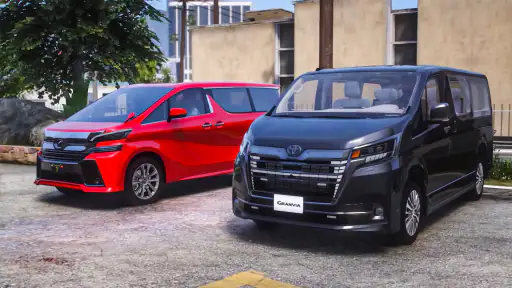 mobil kota modern mengemudi