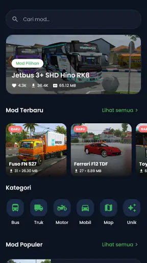 Mod Bussid Artis Full Strobo