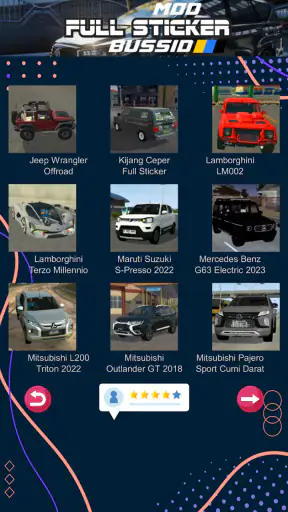 Mod Bussid Mobil Full Sticker
