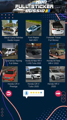 Mod Bussid Mobil Full Sticker