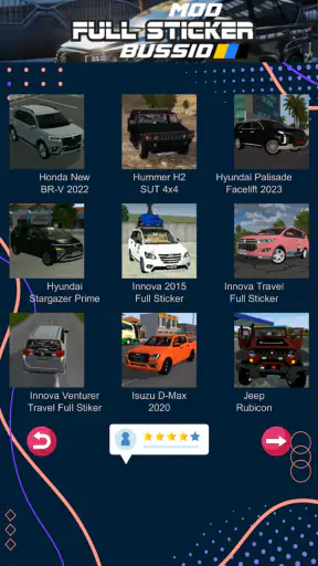 Mod Bussid Mobil Full Sticker