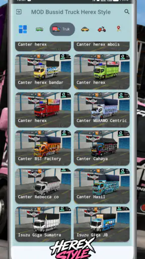 MOD Bussid Truck Herex Style