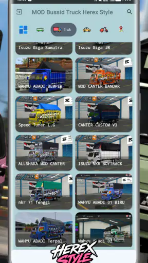 MOD Bussid Truck Herex Style