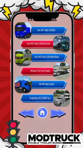 Mod Truk Double Trailer Bussid