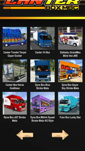 Mod Truk Oleng Canter Box MBG