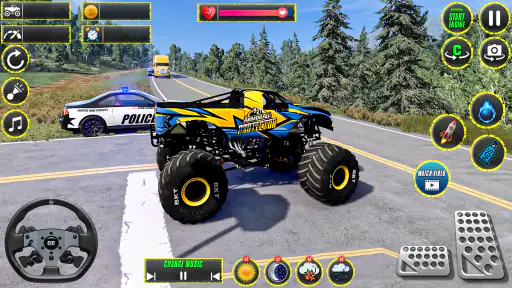 Monster Truck Stunts Racing 3D