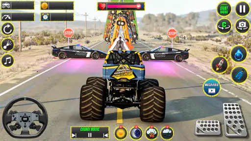 Monster Truck Stunts Racing 3D