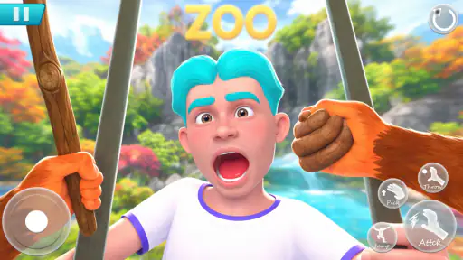 Monyet Zoo: Game Jahil 3D