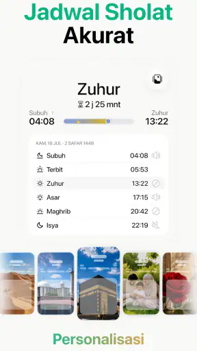 Muslim App: Adzan, Arah Kiblat