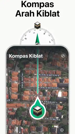Muslim App: Adzan, Arah Kiblat