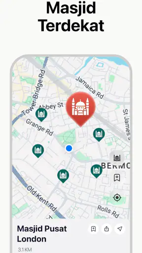 Muslim App: Adzan, Arah Kiblat
