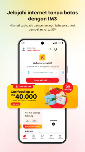 myIM3: Beli Pulsa & Cek Kuota