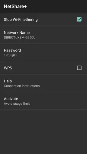NetShare+ Wifi Tether