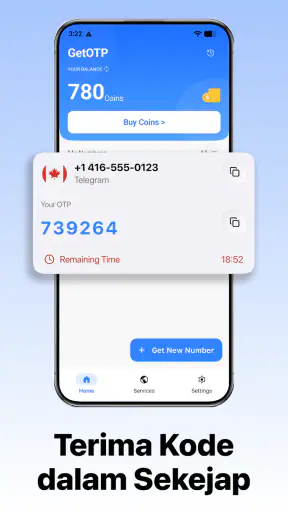 Nomor Virtual & SMS - GetOTP