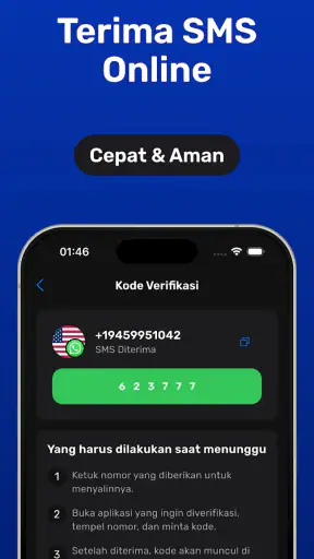 Nomor Virtual: Terima Kode SMS