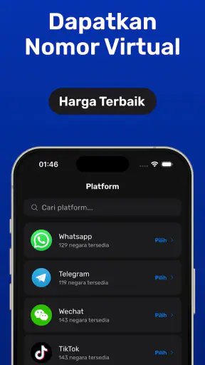 Nomor Virtual: Terima Kode SMS
