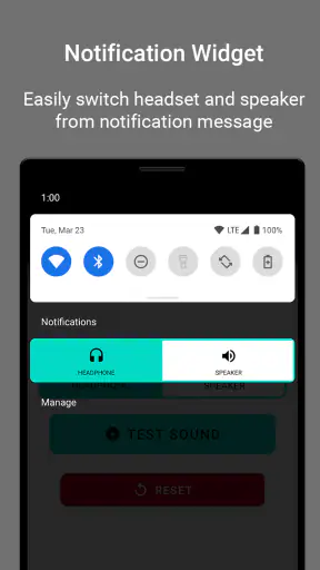 Nonaktifkan headset, suara fix