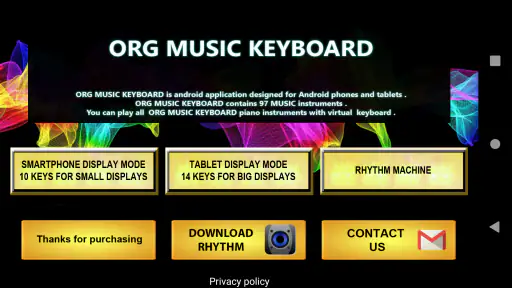 ORG Music Keyboard Simulator