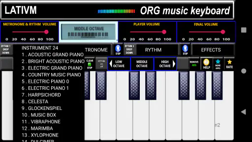 ORG Music Keyboard Simulator