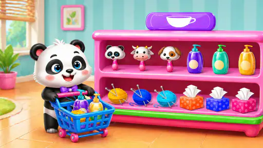 Panda's Supermarket Adventure