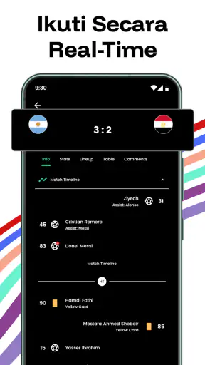 papan skor sepak bola langsung