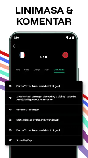 papan skor sepak bola langsung