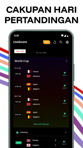 papan skor sepak bola langsung