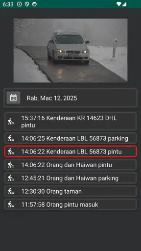 Paparan Kamera Keselamatan IP
