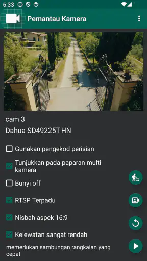 Paparan Kamera Keselamatan IP